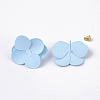 Spray Painted Iron Stud Earring Settings IFIN-N004-01D-2