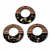 Resin & Walnut Wood Pendants X-RESI-T035-21-1