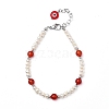 Natural Gemstone Beaded Bracelets BJEW-JB05313-2