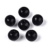 Spray Painted Round Natural Schima Wood Beads WOOD-A018-14mm-03-1