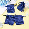 10Pcs Brocade Good Luck Fortune Drawstring Gift Blessing Bags PAAG-TADJ0001-01C-4