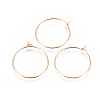 304 Stainless Steel Hoop Earrings Findings LS-STAS-I120-60B-G-1