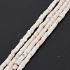 Glass Silk Stain Style Beads Strands GLAA-N047-001A-03-2