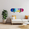 Wooden Wall Mounted Skateboard Displays Stands AJEW-WH0471-126-6