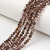 Electroplate Transparent Glass Beads Strands EGLA-A034-T2mm-N04-1