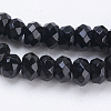 Natural Black Onyx Beads Strands G-K255-26A-3