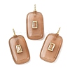 Dyed Natural White Jade Pendants G-H328-03G-A07-1
