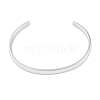 304 Stainless Steel Open Cuff Plain Bangles BJEW-H591-01P-01-2