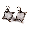 Natural Quartz Crystal Merkaba Star Pendants G-C144-01R-03-1