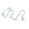 Stainless Steel Earring Hooks STAS-TAC0002-01P-8