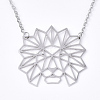 Non-Tarnish 201 Stainless Steel Pendant Necklaces NJEW-T009-JN086-1-40-1