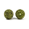 Grade A Rhinestone Pave Disco Ball Beads RB-Q105-3-3