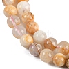 Natural Cherry Blossom Agate Beads Strands G-H062-A02-01-4