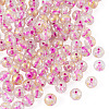 100Pcs Crackle Transparent Glass Beads GLAA-TADJ0001-12I-1