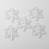 Transparent Acrylic Connector Charms TACR-WH0001-74C-1