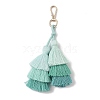 Handmade Macrame Nylon Thread Pendant Decorations HJEW-P019-12G-04-2