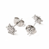 Non-Tarnish 304 Stainless Steel Sun Stud Earrings for Women EJEW-C004-09P-2