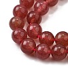 Natural Strawberry Quartz Beads Strands X-G-L621-B09-8mm-4