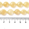 Natural Yellow Jade Beads Strands G-H005-B05-01-5