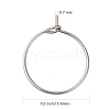 316 Surgical Stainless Steel Wine Glass Charms Rings A-STAS-L214-01E-3
