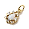 Synthetic Opal Teardrop Charms X-KK-H089-04A-01-2