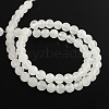 Dyed Natural Jade Round Bead Strands G-Q937-21-2