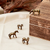 4Pcs 4 Styles Alloy Horse Display Decoration DJEW-FH0011-58-4