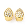 Eco-friendly Rack Plating Brass Micro Pave Cubic Zirconia Slide Charms KK-F843-29G-2