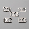 Zinc Alloy Ribbon Crimp Ends LS-DIY-WH0430-053P-1