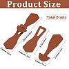 8Pcs 1-Hole PU Leather Buttons FIND-GF0008-82B-2