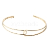 Iron Open Cuff Choker Necklaces for Women NJEW-M085-02G-2