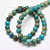 Natural Imperial Jasper Round Bead Strands G-I103-6mm-03-2