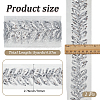 5Yards Polyester & Plastic Paillette Embroidery Ribbons OCOR-CY0003-25-2