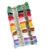 24 Skeins 24 Colors 6-Ply Cotton Embroidery Floss PW-WG22229-01-1