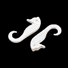 ABS Plastic Imitation Pearl Pendants KY-G035-01B-2