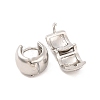 Brass Hoop Earrings for Women EJEW-U015-23P-01-2