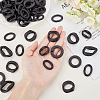 SUPERFINDINGS Opaque Spray Painted Acrylic Linking Rings OACR-FH0001-013-3