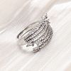 Brass Micro Pave Clear Cubic Zirconia Finger Rings RJEW-S398-01P-2