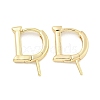 Brass Hoop Earring Findings KK-S386-03G-1