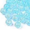 Transparent Crackle Acrylic Round Beads Strands CCG-R002-12mm-04-3