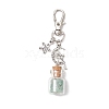 Glass Wish Bottle Pendant Decorations HJEW-JM02909-4