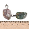 Natural Indian Agate Pendants G-B127-01P-04-4