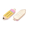 Alloy Enamel Pendants ENAM-Q004-01KCG-08-2