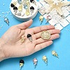 10Pcs 2 Colors Rack Plating Alloy Pendants FIND-YW0011-29-5