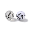 Printed Opaque & Frosted Transparent Acylic Beads AC-CBAE004-05B-1
