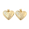 Brass Micro Pave Cubic Zirconia Pendants KK-R229-11G-A-1