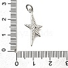 Brass Micro Pave Cubic Zirconia Pendants KK-Z093-19P-3