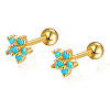 S925 Sterling Silver Flower Stud Earrings DY0741-13-1