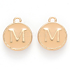 Golden Plated Alloy Enamel Charms ENAM-S118-06M-1