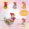 5Pcs Glass Chick Figurine JX539A-2